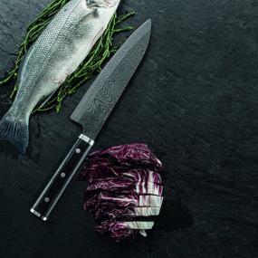 img 1 attached to 🔪 Керамический нож Kyocera Premier Elite Santoku, 5,5 дюйма, черный - идеальный для точного нарезания