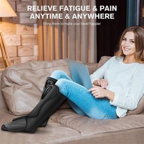 img 2 attached to 🦶 Cordless Foot and Leg Massager: Revive Circulation, Relieve Pain with FIT KING FT-059A