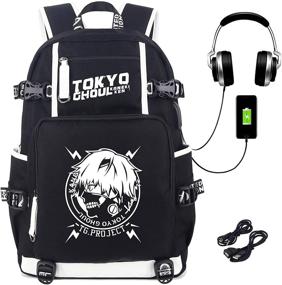 img 3 attached to 🎒 Enhanced Visibility Roffatide Luminous Backpack with Built-in Headphone