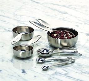 img 1 attached to 🥄 Amco Advanced Performance Measuring Cups: Multisizes Silver Baking Supplies - Ultimate Precision and Quality