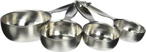 img 2 attached to 🥄 Amco Advanced Performance Measuring Cups: Multisizes Silver Baking Supplies - Ultimate Precision and Quality