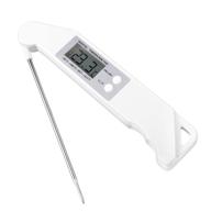 🌡️ top4cus instant read meat thermometer with stainless steel probe – perfect for barbecues, baking, peanut oil, milk, and yogurt - accurate temperature detection of foods. логотип