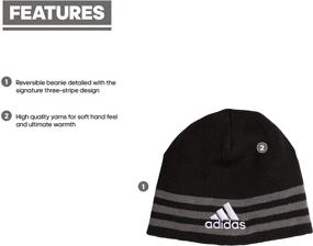 img 3 attached to adidas Kids Eclipse Reversible 2 Beanie for Boys and Girls