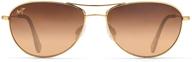 maui jim aviator sunglasses bronze logo