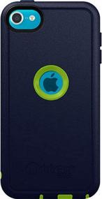 img 2 attached to 📱 Enhanced Glow Green / Admiral Blue Bulk-Packaged OtterBox Defender Case for Apple iPod Touch 5th and 6th Generation