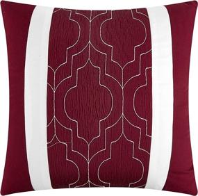 img 1 attached to Chic Home Comforter Jacquard Geometric Bedding and Comforters & Sets