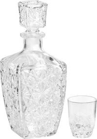 img 1 attached to 🥃 Bormioli Rocco Dedalo 7 Piece Liqueur Set