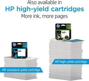 img 2 attached to 🖨️ Original HP 64XL Black Ink Cartridge for HP ENVY Photo 6200, 7100, 7800 Series - High-Yield & Instant Ink Eligible (N9J92AN)