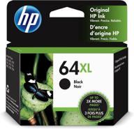 🖨️ original hp 64xl black ink cartridge for hp envy photo 6200, 7100, 7800 series - high-yield & instant ink eligible (n9j92an) logo