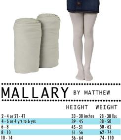 img 3 attached to Mallary Girls Microfiber Tights 2 Pack