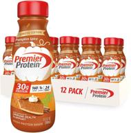 🎃 premier protein shake limited edition 30g 1g sugar 24 vitamins minerals nutrients - immune health support - pumpkin spice flavor - 12 pack, 138 fl oz logo