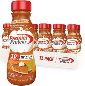 img 4 attached to 🎃 Premier Protein Shake Limited Edition 30g 1g Sugar 24 Vitamins Minerals Nutrients - Immune Health Support - Pumpkin Spice Flavor - 12 Pack, 138 Fl Oz