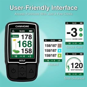 img 3 attached to 🏌️ CANMORE HG200 Golf GPS - Waterproof Full Color 2-Inch Display with 40,000+ Comprehensive Golf Course Data and Scorecard - Free Global Course Access and Expanding - 1-Year Warranty (Black)