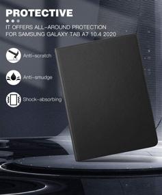 img 1 attached to 📱 Dadanism Case for Samsung Tab A7 10.4 Inch - 90 Degree Rotating Swivel Stand Cover