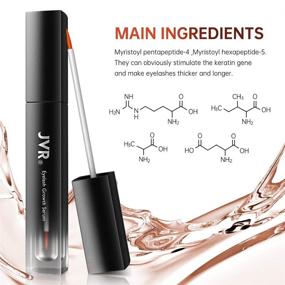 img 1 attached to Enhance Your Lashes with JVR Advanced Lash Boost Serum - Longer, Fuller, Thicker Lashes - Physician Developed & Cruelty Free (3ML)