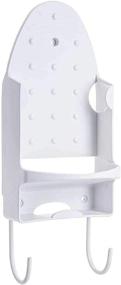img 4 attached to 🔌 Wall Mount Iron Hanger for Max 5 inch Width Ironing Boards - Electric Iron Holder and Household Bathroom Shelf