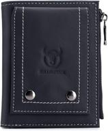 blocking bifold leather minimalist vintage men's accessories in wallets, card cases & money organizers логотип