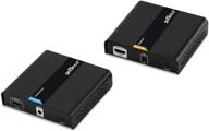 🔌 набор gofanco hdmi extender over ip ethernet - от 1 до многих или через один кабель cat6 с дистанционным управлением ir - до 395 футов (120 м) uhd 4k @ 60 гц (hdbitt4kv2) логотип