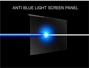 img 2 attached to 🖥️ 27" Widescreen Desktop Monitor Anti Blue Light Screen Filter: Reduce Eye Fatigue & Strain, Block Harmful Blue Light