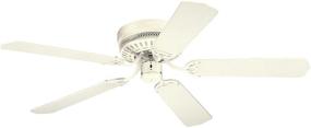 img 4 attached to 💨 Westinghouse 7805300 Casanova White Flush Mount 52" Ceiling Fan - Sleek and Stylish Cooling Solution