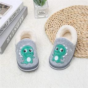 img 1 attached to 👣 TSAITINTIN Toddler Girls Winter Slippers Boys' Shoes - Cozy and Stylish Footwear