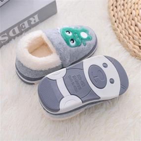 img 2 attached to 👣 TSAITINTIN Toddler Girls Winter Slippers Boys' Shoes - Cozy and Stylish Footwear