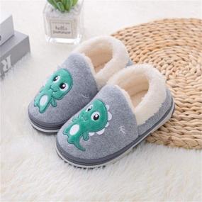 img 3 attached to 👣 TSAITINTIN Toddler Girls Winter Slippers Boys' Shoes - Cozy and Stylish Footwear