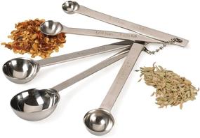 img 2 attached to 🥄 RSVP International Stainless Steel Round Endurance Measuring Spoons, Large