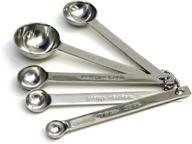 🥄 rsvp international stainless steel round endurance measuring spoons, large logo