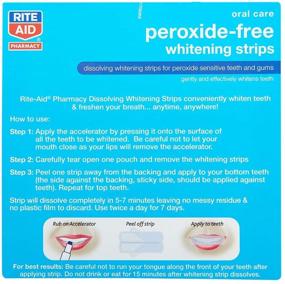 img 3 attached to 🦷 Rite Aid Minty Fresh Teeth Whitening Strips - 28 Strips, Peroxide-Free Stain Remover