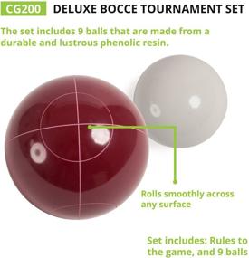 img 3 attached to ⚽ Champion Sports Bocce Ball Set: Ultimate Tournament Series Classic Family, Party and Lawn Game!