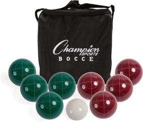 img 4 attached to ⚽ Champion Sports Bocce Ball Set: Ultimate Tournament Series Classic Family, Party and Lawn Game!