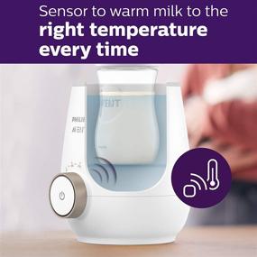 img 1 attached to Эффективно нагревайте бутылочки для вашего малыша с помощью быстрого подогревателя для бутылочек Philips Avent с умным контролем температуры и автоматическим отключением, SCF358/00