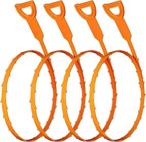 img 4 attached to 🚿 Efficient Hair Drain Clog Remover & Snake Cleaning Tool - 4 Piece Set (20 Inch)