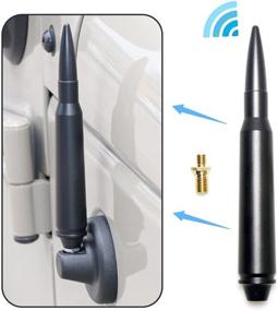 img 2 attached to 🚀 Premium Cartaoo Bullet Antenna for Jeep Wrangler JK JL & Gladiator Rubicon Sahara (2007-2021): Stubby AM/FM Radio Replacement and Stylish Accessory