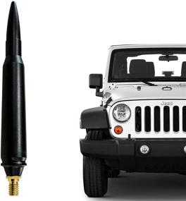 img 4 attached to 🚀 Premium Cartaoo Bullet Antenna for Jeep Wrangler JK JL & Gladiator Rubicon Sahara (2007-2021): Stubby AM/FM Radio Replacement and Stylish Accessory