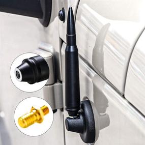 img 3 attached to 🚀 Premium Cartaoo Bullet Antenna for Jeep Wrangler JK JL & Gladiator Rubicon Sahara (2007-2021): Stubby AM/FM Radio Replacement and Stylish Accessory