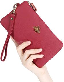 img 3 attached to Imeetu Genuine Leather Clutch Handbag Wristlet for Women: Handbags, Wallets, and Wristlets