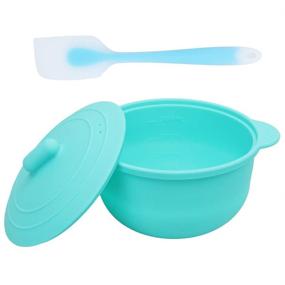 img 3 attached to Removable Silicone Waxing Bowl and Non-stick Spatulas Set - Replacement Pot for Wax Warmer, Home Hair Removal Sticks included - Reusable Wax Heater Machine Accessory