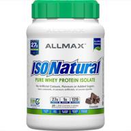🍫 allmax nutrition isonatural chocolate whey protein isolate - 2 lbs logo