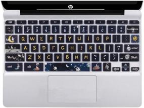 img 4 attached to Silicon Keyboard Cover Skin For HP Chromebook 11 X360 11 Computer Accessories & Peripherals in Keyboards, Mice & Accessories