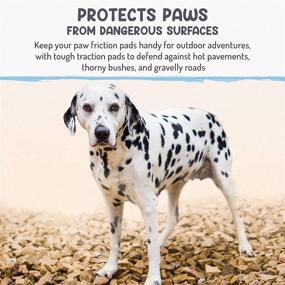 img 1 attached to 🐾 My Furry Amigo Dog Paw Grips - Paw Protectors for Safer Paws on Slippery Floors- Indoor and Outdoor Protection with Full Paw Friction - 100% Hypoallergenic Traction Pads