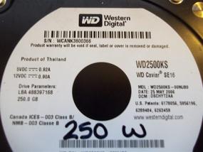 img 2 attached to 💪 Reliable Performance and High Capacity: Western Digital Caviar 250GB SATA Hard Drive with 16 MB Cache (WD2500KS)