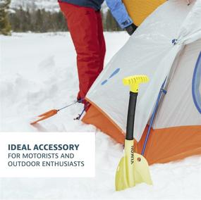 img 3 attached to 🏔️ Compact Neon Collapsible Shovel by Yukon Charlie's - Versatile 13" (Stored) and Extendable 24-30" (In Use)