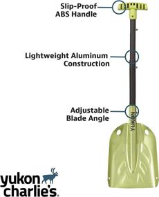 img 2 attached to 🏔️ Compact Neon Collapsible Shovel by Yukon Charlie's - Versatile 13" (Stored) and Extendable 24-30" (In Use)