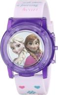 disney kids' fzn6000sr pink watch - digital display analog quartz timepiece logo