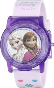 img 3 attached to Disney Kids' FZN6000SR Pink Watch - Digital Display Analog Quartz Timepiece