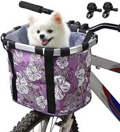 🚲 bike basket with bells and pet carrier, aluminum alloy bicycle frame – easy to install and detachable cycling bag for portable shopping and picnic logo