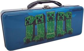 img 3 attached to Premium Minecraft Pencil and Tote Box Set by The Tin Box Company (639407-12): Perfect for Gamers and Students!