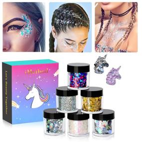 img 4 attached to Holographic Chunky Glitter Makeup Set